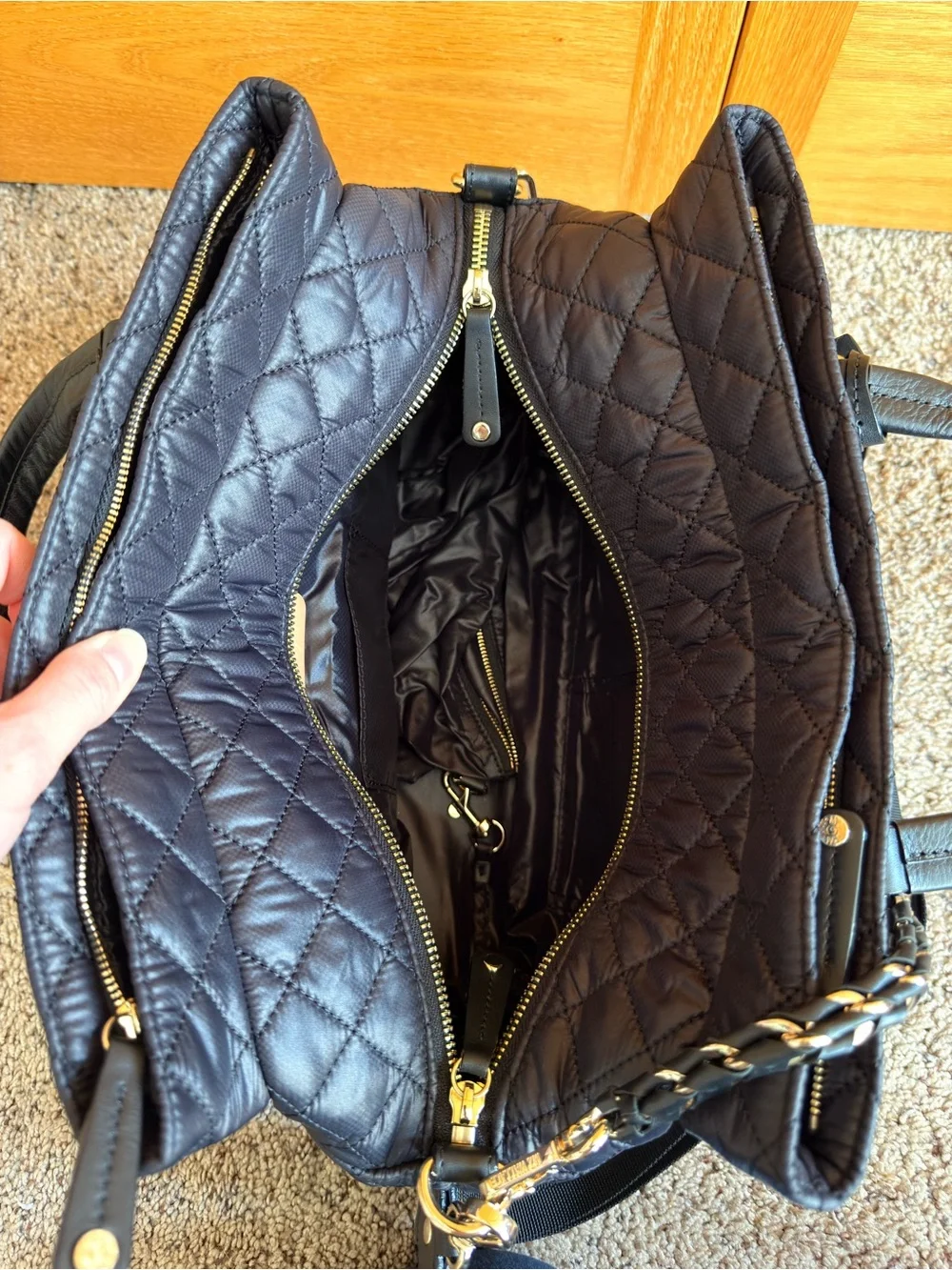 MZ Wallace Crosby Lock Satchel - Black